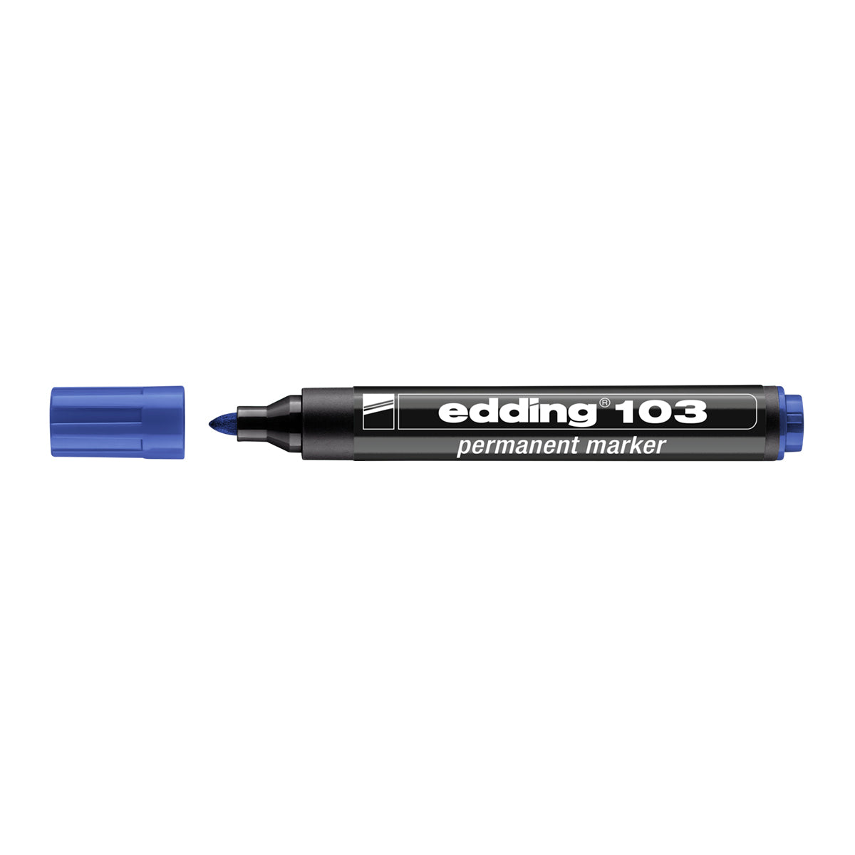 Marker Edding 103 permanent, varf rotund 1.5-3mm, albastru Marker Edding 103 permanent, varf rotund 1.5-3mm, albastru